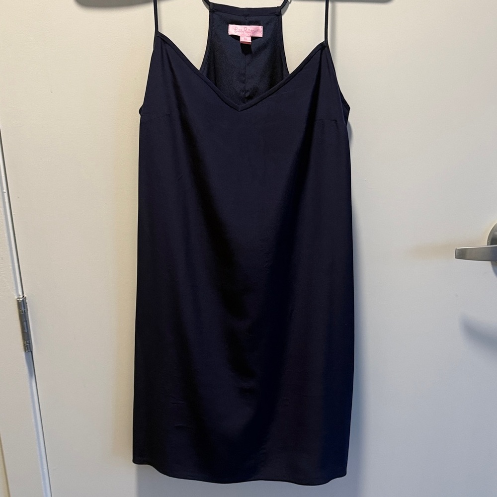 Lilly Pulitzer Navy Spaghetti-Strap Slip Dress